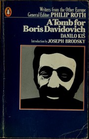 A tomb for Boris Davidovich (1980, Penguin Books)