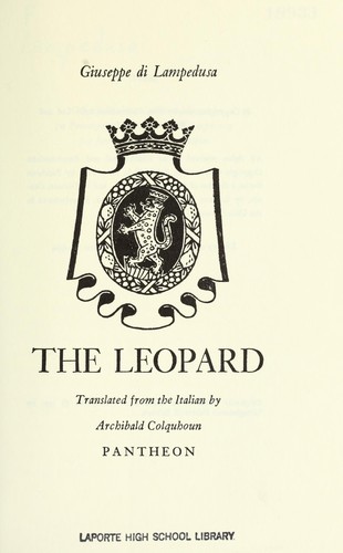 Leopard (1960, Pantheon)