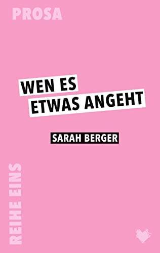 Wen es etwas angeht (Paperback, Deutsch language, 2022, Herzstückverlag)