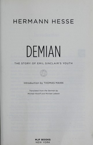 Demian (2010, MJF Books)