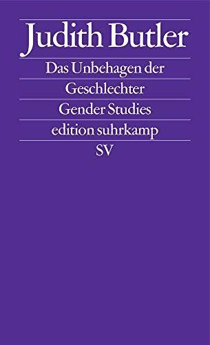 Das Unbehagen der Geschlechter (German language, 1991, Suhrkamp Verlag)